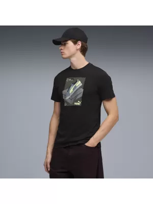 Tricou pentru bărbați PUMA GRAPHIC TEE 691777_01 PUMA NEGRU