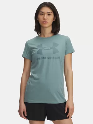 Tricou pentru femei UNDER ARMOUR UA LOGO SS 1356305-323 VERDE