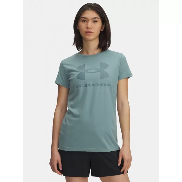  Tricou pentru femei UNDER ARMOUR UA LOGO SS 1356305-323 VERDE 