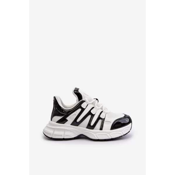  Adidași de damă BOTO ELLERAI 31565 ALB/NEGRU 
