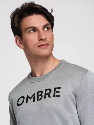 Hanorac pentru bărbați OMBRE B1711 MELANGE GRI