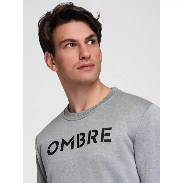  Hanorac pentru bărbați OMBRE B1711 MELANGE GRI 