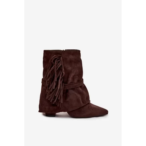  Pantofi de dama cu toc BOTO EVELISSE 40511 MARO 