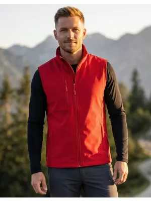 Vestă softshell pentru bărbați ALTISPORT NoPrint NP/ALM865 ROŞU