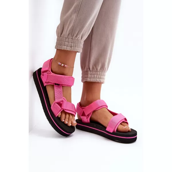  Sandale de dama LEE COOPER LCW-23-34-2613 NEGRU/FUCSIA 