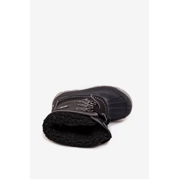  Pantofi de iarna pentru copii LEE COOPER LCJ-25-44-3943K NEGRU 