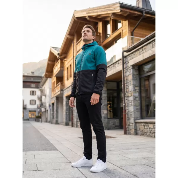  Jachetă softshell premium pentru bărbați ALTISPORT VOJ/ALM051JACK01 KEROSEN/NEGRU 