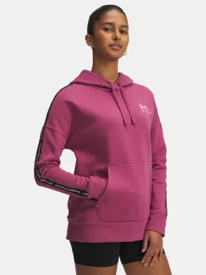 Hanorac de dama UNDER ARMOUR ICON FLEECE TAPED HDY 6003708-659 ROŞU