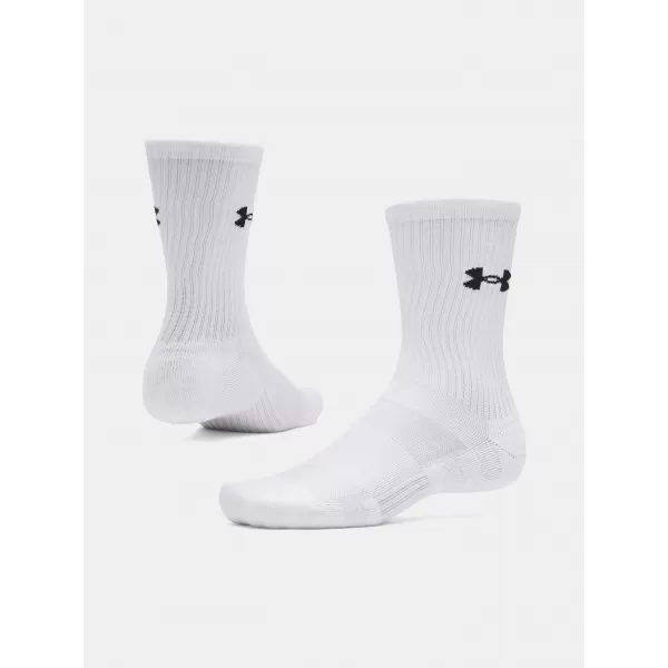  Șosete UNDER ARMOUR PERFORMANCE COTTON 3P CRW 6009685-100 ALB 