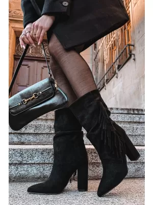 Pantofi de dama BOTO ZATEPLENÉ 40514 NEGRU