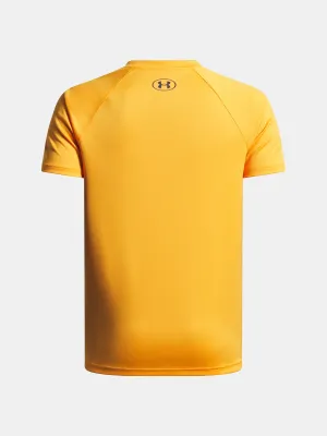 Tricou băieți UNDER ARMOUR UA TECH SPLIT WORDMARK SS 1383010-793 PORTOCALE