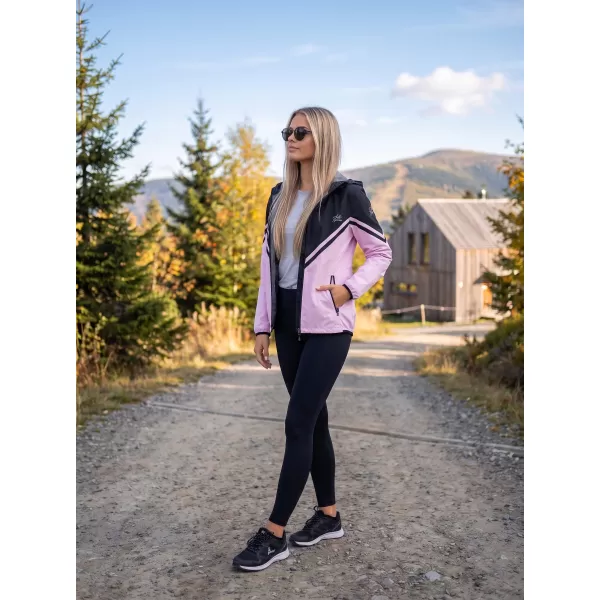  Jachetă softshell premium pentru femei ALTISPORT VOJ/ALW101JACK01 NEGRU ROZ 