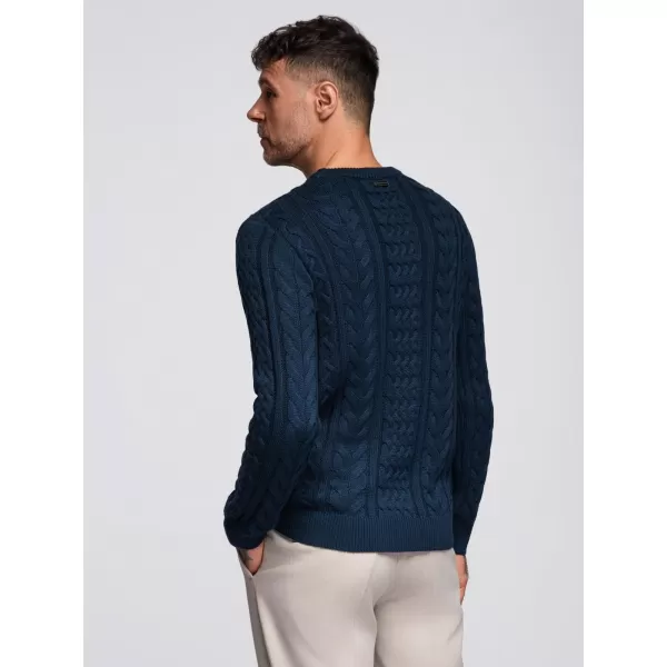  Pulover pentru bărbați OMBRE OM-SWSW-0173 ALBASTRU MARIN 