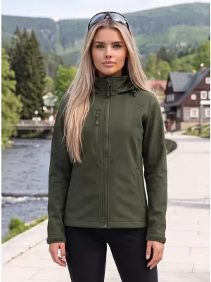 Jachetă softshell pentru femei ALTISPORT NoPrint NP/ALW945 MILITAR
