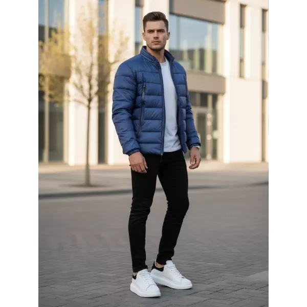  Jachetă pentru bărbați DSTREET TX4446 ALBASTRU ÎNCHIS 