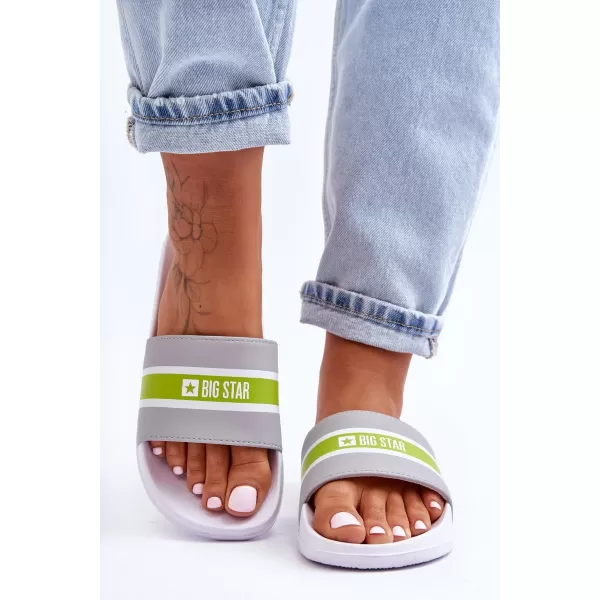  Papuci dama BIG STAR JJ274647 GRI Pantofi Big Star 