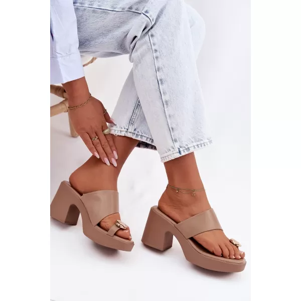  Papuci de damă BOTO SINORA 42031 KAKI 