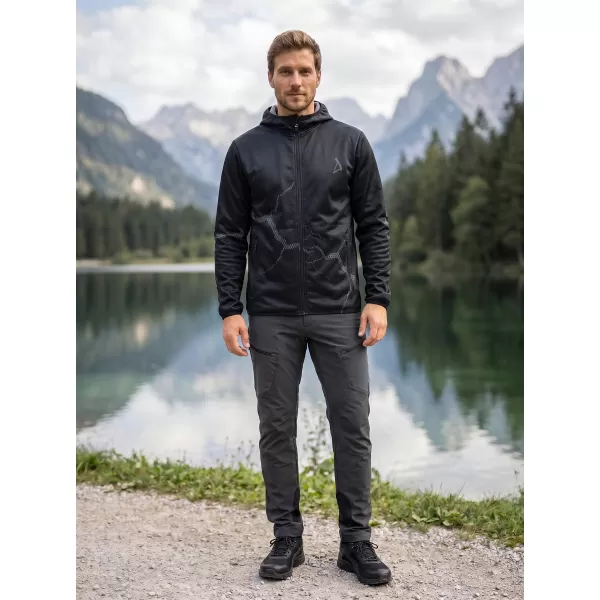  Jachetă softshell premium pentru bărbați ALTISPORT VOJ/ALM129JACK01 GRI NEGRU 