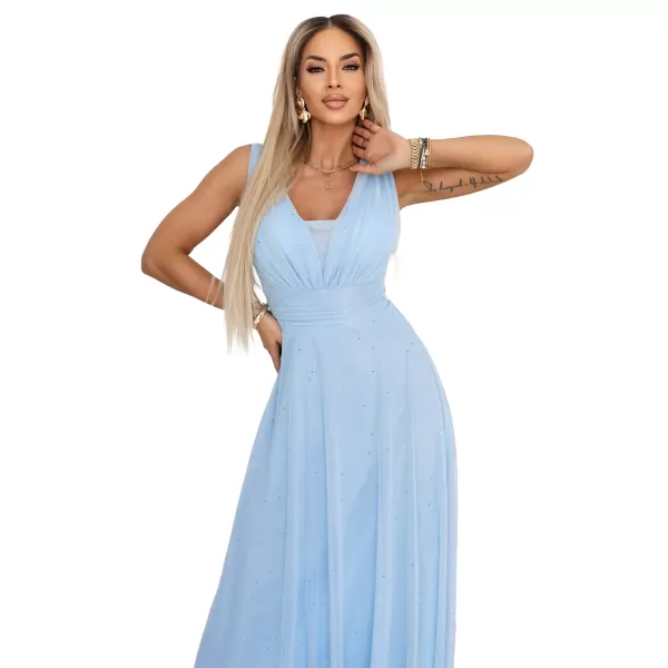  Rochie NUMOCO 637-6 ALBASTRU DESCHIS 