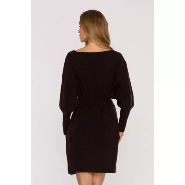  Rochie MOE M631 CIOCOLATĂ 