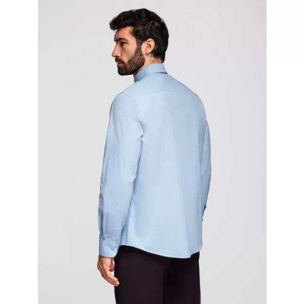 Cămașă pentru bărbați OMBRE K699 ALBASTRU 