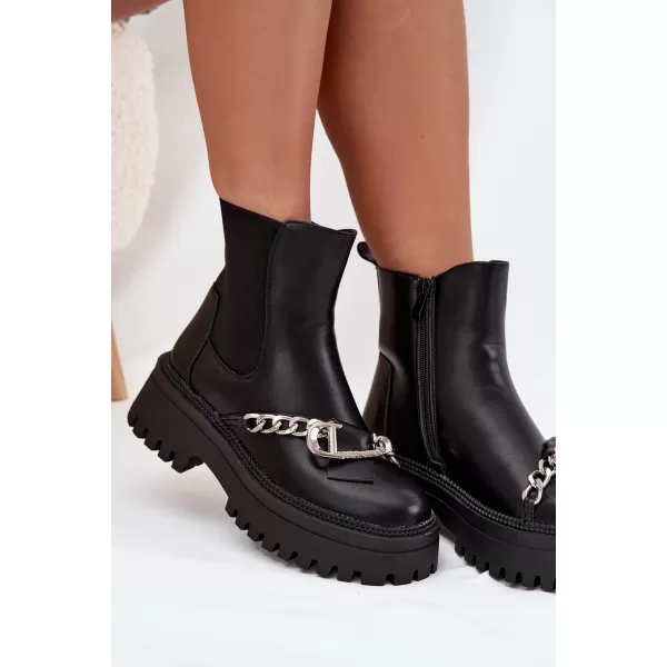  Pantofi de dama BOTO MARVELLA 38861 NEGRU 