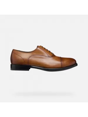 Pantofi rochie pentru bărbați GEOX BARBERIGO G014410 MARO