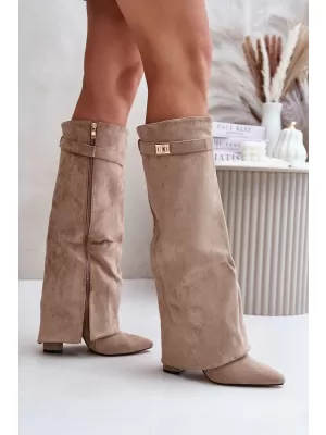 Cizme de dama BOTO BRALISE 34434 KAKI