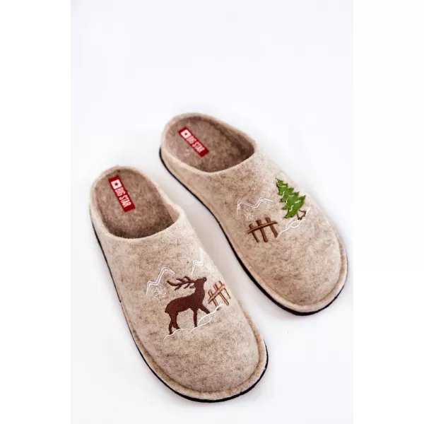  Papuci dama BIG STAR KK276016 BEJ Pantofi Big Star 