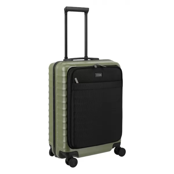  Valiză TITAN Overseas S Front pocket Forest green VERDE DE PĂDURE 