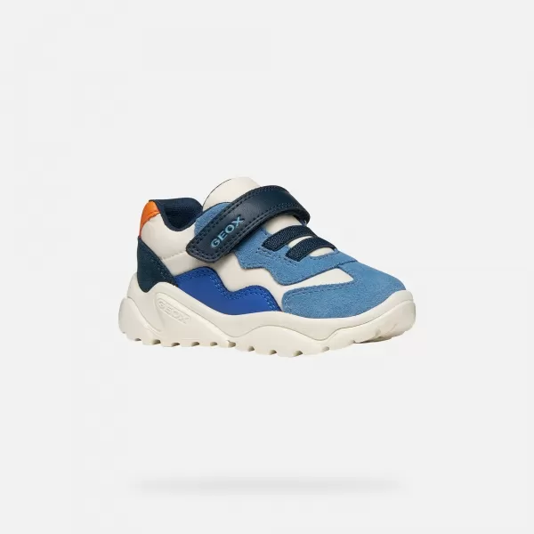  Adidași pentru băieți GEOX CIUFCIUF B455RB0FU22C0652 ALBASTRU 