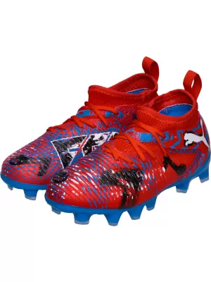 Pantofi pentru copii PUMA FUTURE 8 MATCH PLAY FG/AG JR 108750-01 PIXELI ROȘU/NEGRU/ALBASTRU/ROZ