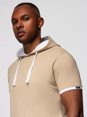 Tricou pentru bărbați OMBRE OM-TSCT-0256 BEJ