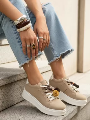 Pantofi de dama DSTREET ZY1419 BEJ