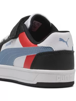 Pantofi pentru copii PUMA CAVEN 2.0 BLOCK AC+ PS 394462-17 PUMA ALB/ALBASTRU RECE/NEGRU