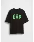 Tricou pentru copii GAP HEAVY WEIGHT LOGO TEE 780335-00 NEGRU