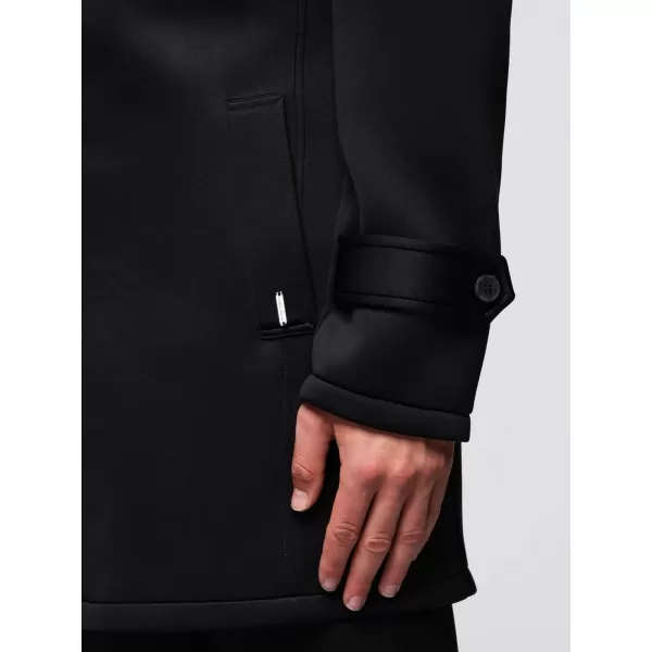  Palton pentru bărbați OMBRE OM-COLC-0144 NEGRU 
