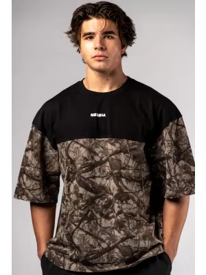 Tricou supradimensionat POWER 898 LIGHT BROWN CAMO Nebbia