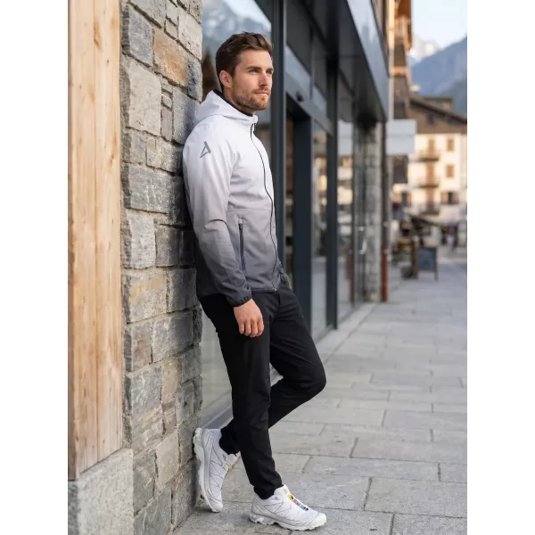  Jachetă softshell premium pentru bărbați ALTISPORT VOJ/ALM126JACK01 ALB-NEGRU 