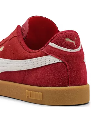 Cizme PUMA CLUB II ERA SUEDE 400717-08 FORATRED/P.WHITE/ FORATRED/P.WHITE/PUMA GOLD