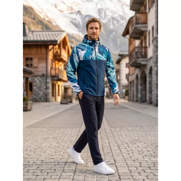  Jachetă softshell premium pentru bărbați ALTISPORT VOJ/ALM039JACK01 ALBASTRU MARIN 