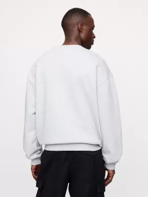 Hanorac pentru bărbați GAP LOGO CREW SWEATSHIRT 616625-00 ERICA GRI DESCHIS