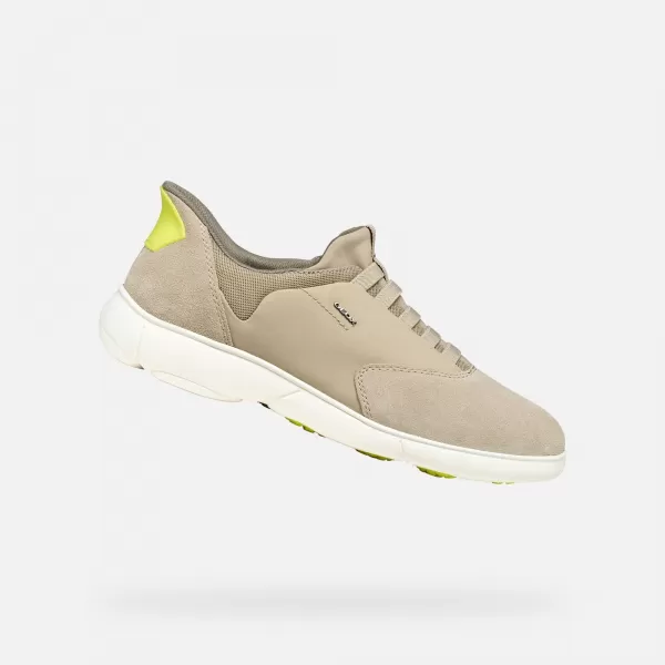  Adidași pentru bărbați GEOX NEBULA 2.0 PLUS G014413 BEJ 