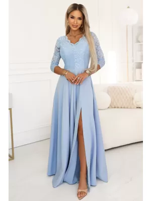 Rochie NUMOCO 309-15 ALBASTRU DESCHIS