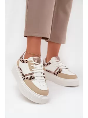 Adidași de damă BIG STAR SS274357 ALB/BEJ Pantofi Big Star