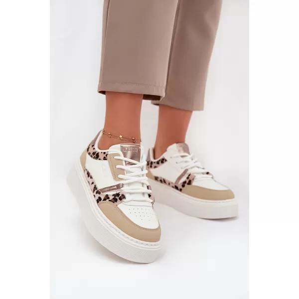  Adidași de damă BIG STAR SS274357 ALB/BEJ Pantofi Big Star 