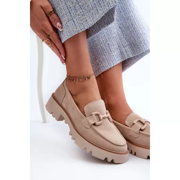  Mocasini de dama D&A TW117 BEJ 