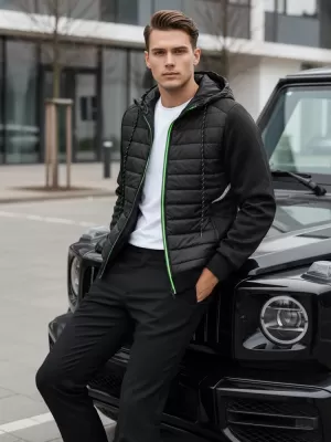 Jachetă pentru bărbați DSTREET TX4394 NEGRU