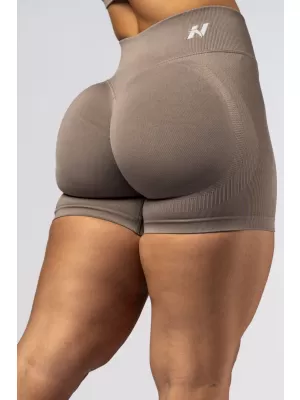 Pantaloni scurți push-up cu talie înaltă POWER 893 LIGHT BROWN ASH Nebbia