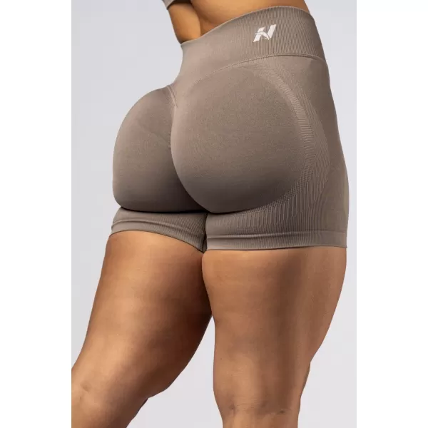  Pantaloni scurți push-up cu talie înaltă POWER 893 LIGHT BROWN ASH Nebbia 